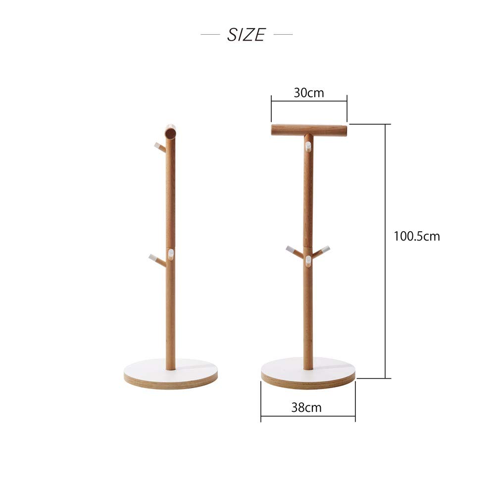 ideaco (イデアコ) コドモハンガー ホワイト 直径38cm 高さ100.5cm ランドセルハンガー・ランドセル収納 Pl douguselekushon-10007465 道具セレクション サンプル画像3