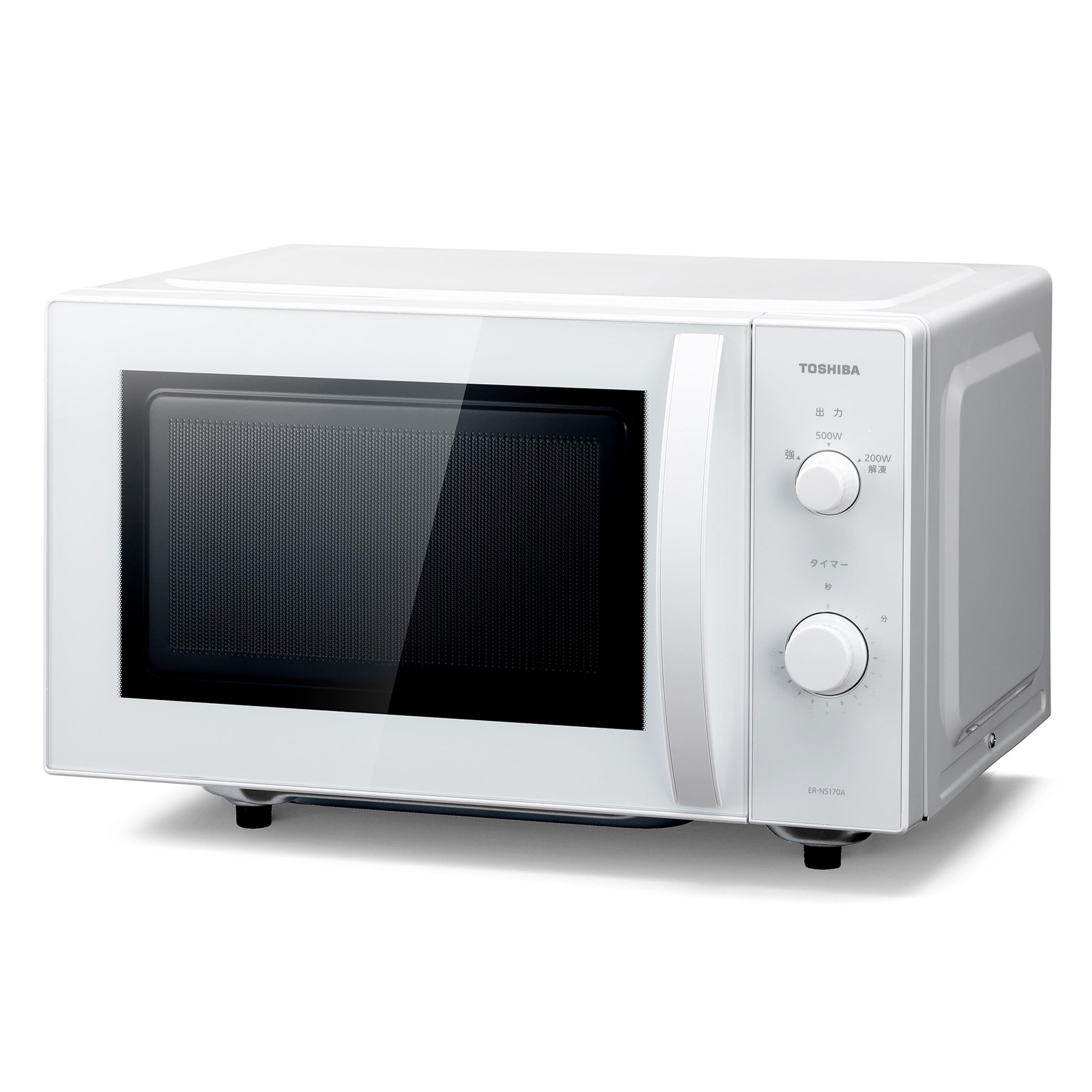 TOSHIBA(東芝) 電子レンジ 17L フラットテーブル 単機能 全国対応 ダイヤル式 レンジ あたため 庫内灯 オレンジLEDタイマー 簡単操作 一人暮らし/家庭向/お年寄り 新生活 新社会人 入学 ER-NS170A(W) ヘルツフリー