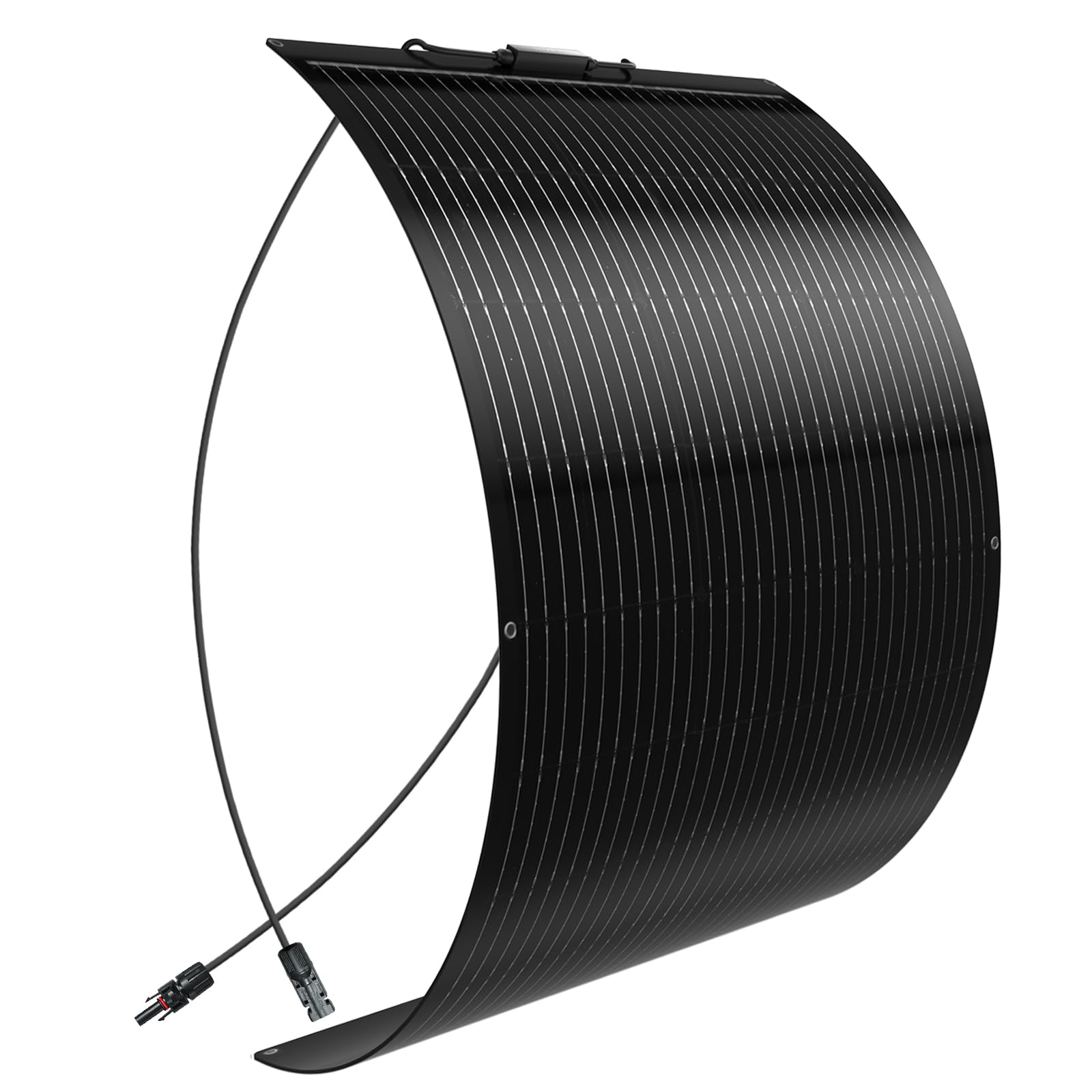 XINPUGUANG 100W ソーラーパネル 単結晶 フレキシブル 柔軟 極薄 軽量 携帯便利 RV キャンピングカー 船舶 テント アウトドア 住宅 防災などに活躍 (黒)