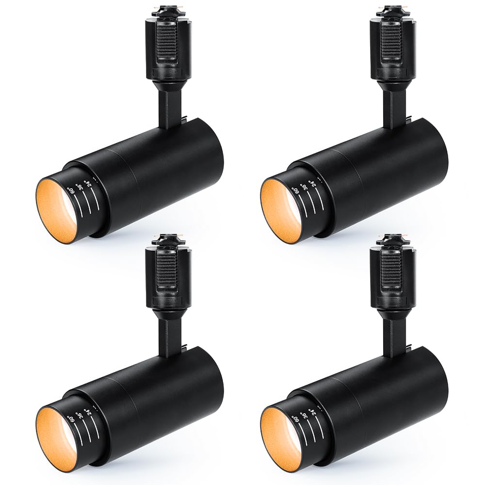 SPAHER ダクトレール用スポットライト LED 照明 ビーム角調節タイプ ライティングレール 100W相当 角度調節可能 植物育成ライト LED一体型 取付け簡単 電球不要 照明器具 明るい おしゃれ 玄関 リビング キッチン インテリア 10W ブラ