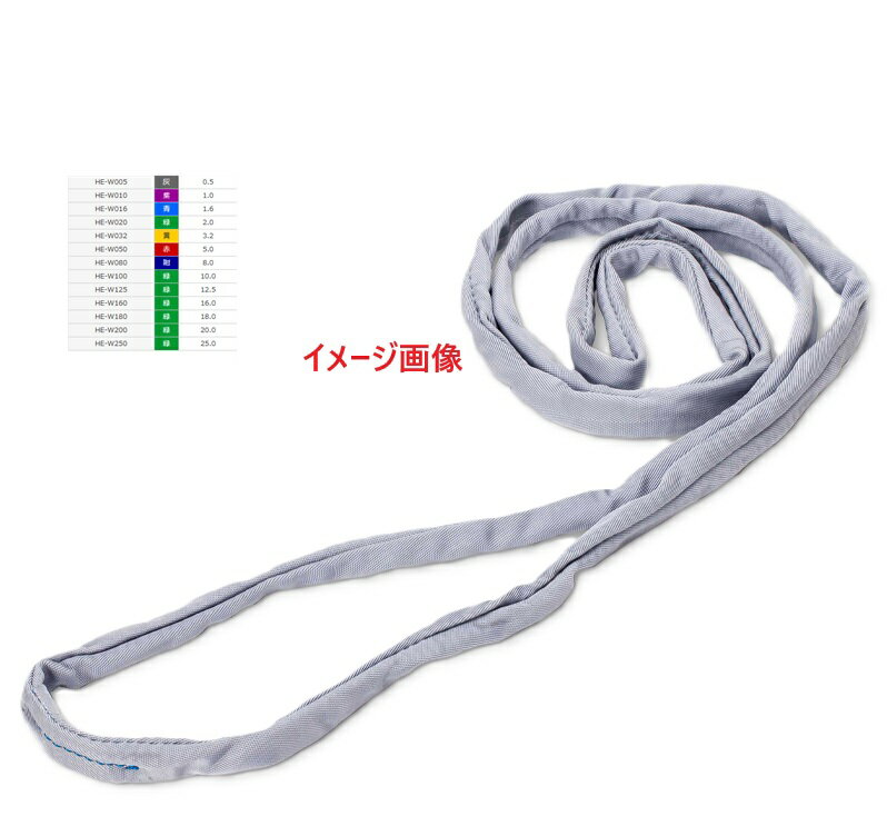 シライ　マルチスリング　JIS認証品　HN　エンドレス形　最大使用荷重3.2T　長さ4m
