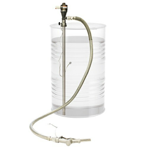 【ポイント10倍】【直送品】 アクアシステム エアモーター式ドラムポンプ CHD1-20ASUSN (溶剤用／ガン..