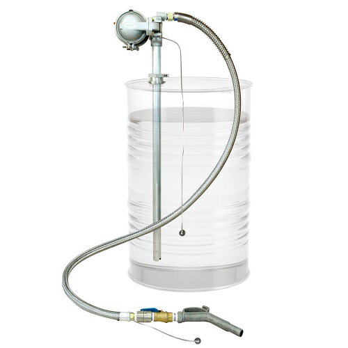 【ポイント5倍】【直送品】 アクアシステム エアダイヤフラム式ドラムポンプ DF6D-20AS (溶剤用／ドラム缶用)