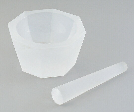 【直送品】 アズワン 石英ガラス製乳鉢 乳棒付き 1-4221-04 《研究・実験用機器》