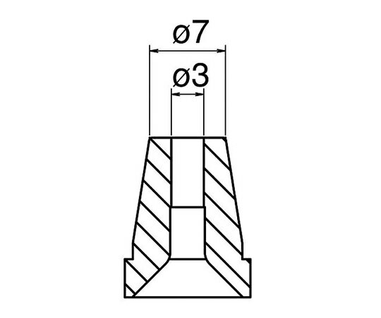 アズワン はんだ吸取器用ノズル N60-07 (3-9243-17) 《研究・実験用機器》