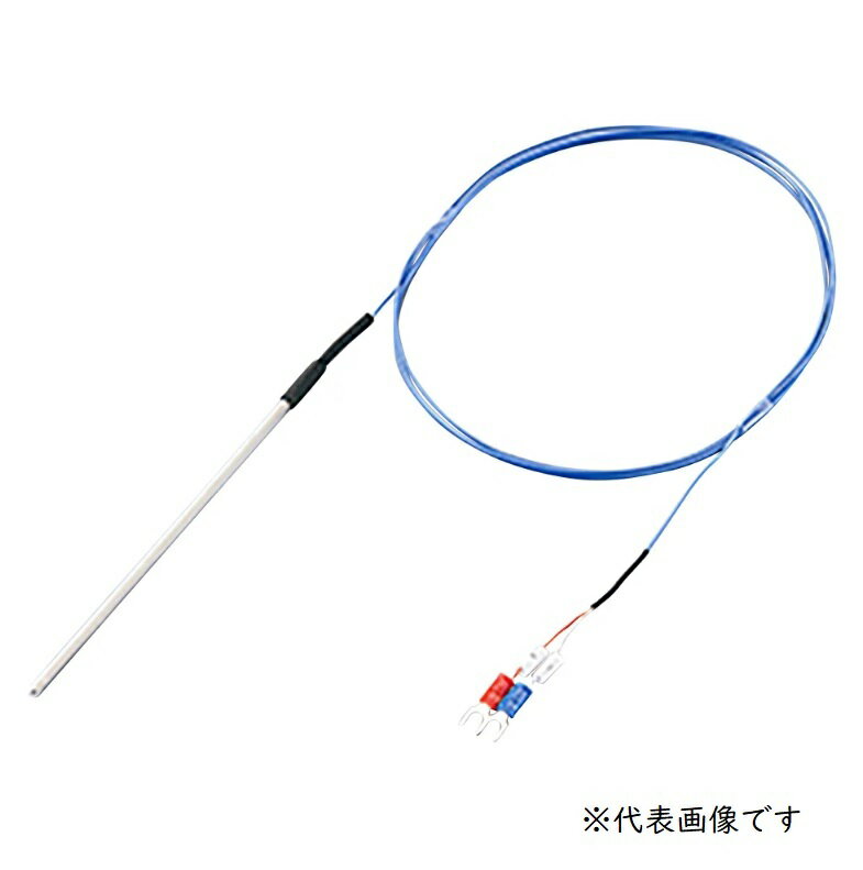 アズワン K熱電対(シース型・テフロンR被覆)M4Y端子タイプ 150mm 校正証明書付 DS-2010-150 (3-6633-03-20) 《計測・測定・検査》