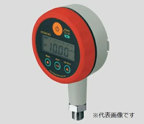 【ポイント10倍】【直送品】 アズワン 高精度デジタル圧力計 レッド 校正証明書付 KDM30-1MPaG-M-RE 2-..