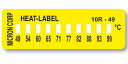 【ポイント5倍】【直送品】 アズワン ヒートラベル(不可逆性)10点表示 10R-49 (3-8771-02) 《計測・測定・検査》