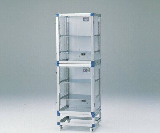 【直送品】 アズワン IDデシケーター 574×517×1765mm ステンレス棚板 ID-S2S (1-4693-21) 《実験設備・..