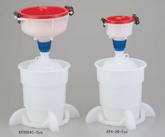 【ポイント10倍】【直送品】 アズワン 廃液回収システム 4L 高さ455mm EF4-38-Sys (1-7285-02) 《実験..
