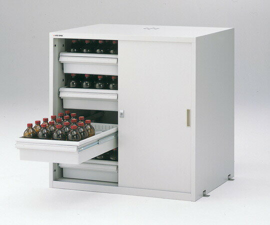 【直送品】 アズワン 耐震薬品庫(スチール製)900×700×900mm SPW-990 (3-5345-21) 《実験設備・保管》 ..