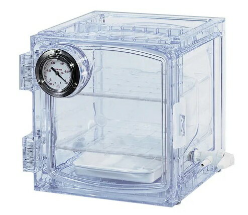 【直送品】 アズワン 真空デシケーター(スタンダード) 322×285×271mm VDC-11 (1-1461-02) 《実験設備・..