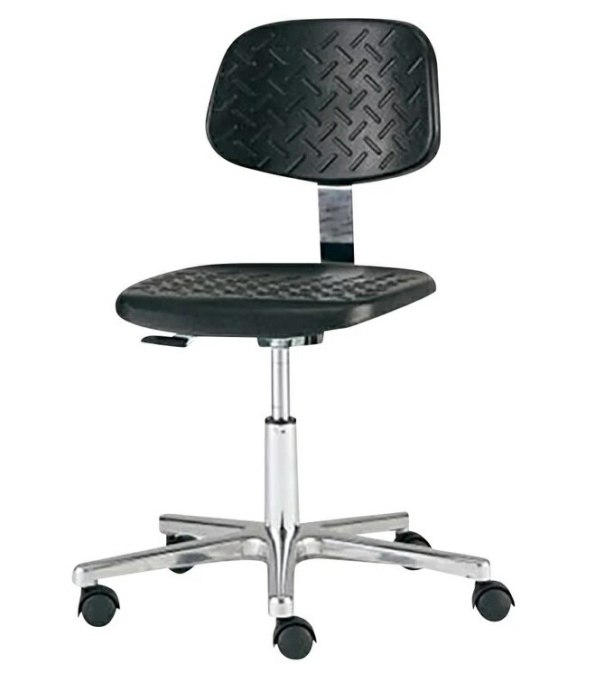 【ポイント5倍】【直送品】 アズワン ワークチェア(一体成型シート)リング無 MWC-100R (1-2828-01) 《..