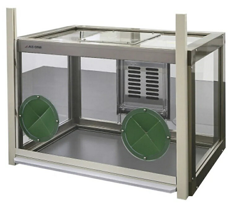 【ポイント10倍】【直送品】 アズワン 粉体計量用ドラフト(手窓付)600×421×500mm 庫内コンセント無し F..