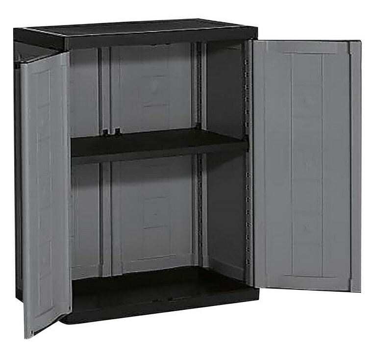 【ポイント10倍】【直送品】 アズワン 耐薬キャビネット(Jolly)(下段、両開き) 9733000 044401 (2-575-..