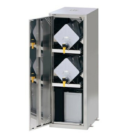 【ポイント10倍】【直送品】 アズワン ラボサーバーラック(薬品保管庫・一斗缶用)ステンレス製 1列2段 ..