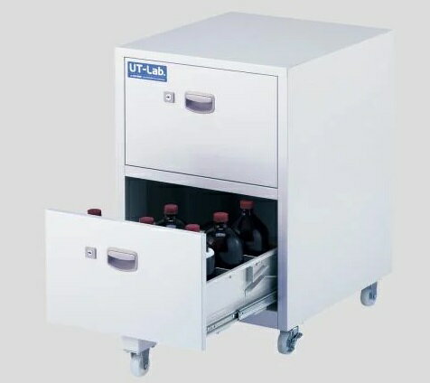 【ポイント10倍】【直送品】 アズワン 薬品保管ユニット(UT-Lab.・キャスター付き)450×500×652mm スチ..