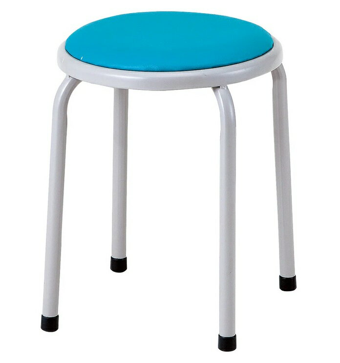 【直送品】 アズワン 丸いす 脚部パイプ肉厚仕様 CU-541-A (2-9639-02) 《実験設備・保管》