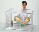【ポイント5倍】【直送品】 アズワン 簡易型グローブボックス 手袋式 SM-1 (3-116-01) 《実験設備・保管》