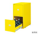 【ポイント10倍】【直送品】 アズワン 耐震薬品庫(スチール製)450×700×900mm 黄 SPG-945Y (3-5346-23) 《実験設備・保管》 【大型】