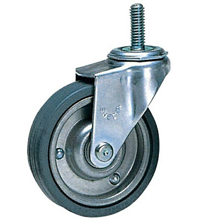 【ポイント10倍】アズワン キャスター(ねじ込み式)ゴムφ75mm ストッパー無 R75 1-8487-01 《実験設備・..