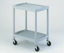 【ポイント5倍】【直送品】 アズワン プラスチックワゴン 560×385×820mm 棚2段 Y101A (1-8544-11) 《実験設備・保管》 【大型】