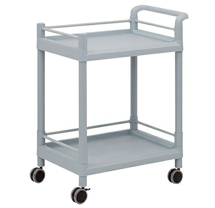 【ポイント10倍】【直送品】 アズワン モバイルストレージカート(ガード枠・ハンドル付き)2段 705×444×..