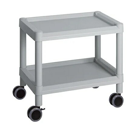 【ポイント5倍】アズワン モバイルカート(低床型) 540×370×500mm グレー MC10 (3-6502-01) 《実験設備..