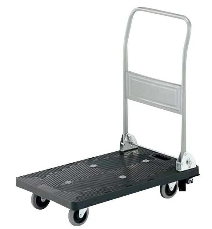 【ポイント10倍】【直送品】 アズワン 静音樹脂台車 フットブレーキ付き 耐荷重150kg 708×452×885mm SP..