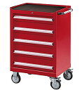 【ポイント10倍】【直送品】 アズワン キャビネットワゴン 引出し5段タイプ 630×500×993mm CW705 (3-6576-01) 《実験設備・保管》 【特大・送料別】