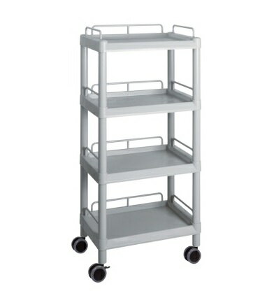 【ポイント5倍】アズワン モバイルイージーカート(トールタイプ/レギュラー31)4段 グレー ME31J (3-664..