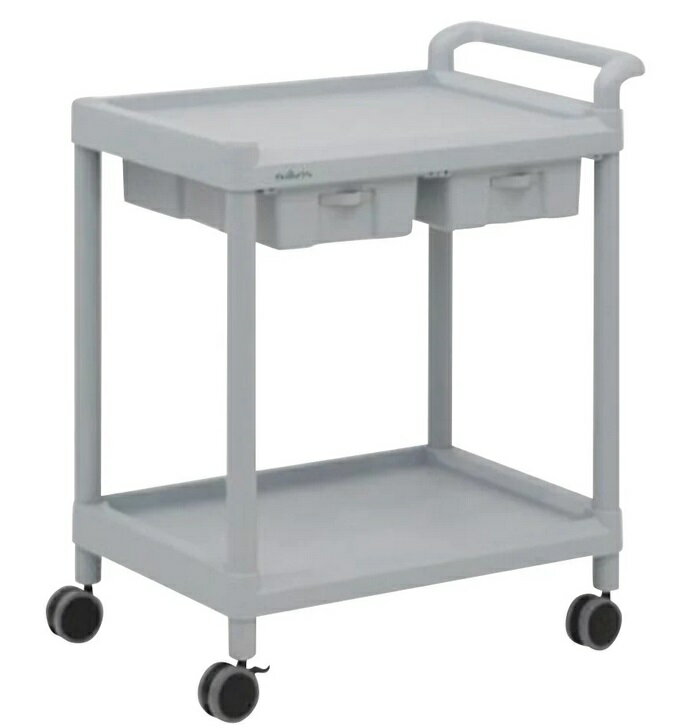 【ポイント10倍】【直送品】 アズワン モバイルストレージカート(引出し付)2段 705×444×830 MSO21C (7-..