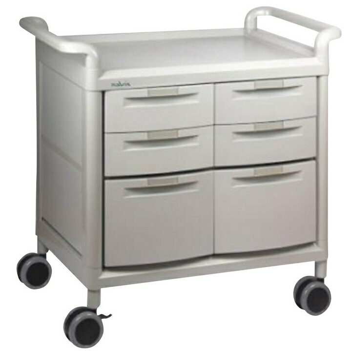 【ポイント5倍】【直送品】 アズワン モバイルストアーカート 浅型4個・深型2個 MS24E (7-1087-04) 《..