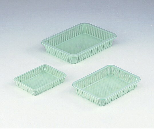 【ポイント5倍】アズワン プラ角バスケット 浅型 大 7-5649-03 《実験設備・保管》