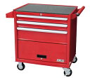 【直送品】 アズワン ローラーキャビネット(ドア付タイプ) 670×460×777mm 赤 SRC-004RE (3-611-01) 《実験設備・保管》 【大型】