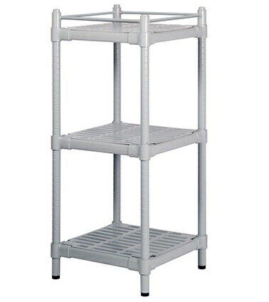 【ポイント10倍】アズワン コンフォートシェルフ(スリムタイプ) グレー 575×575×1335mm M-3FG (7-5075-03) 《実験設備・保管》