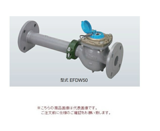 【直送品】 アズビル金門 電子式水道メーター EFDW65J (上水フランジ ボルトナット・パッキン付) 【大型】