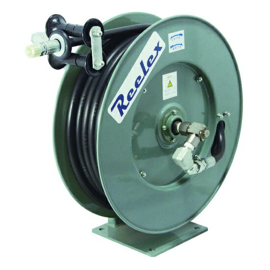 【直送品】 中発販売 Reelex 高圧温水用ホースリール 14MPa 内径12.7mm×10m ORP-1210FY140 【大型】
