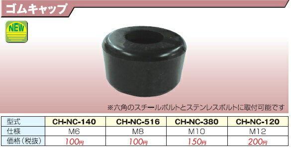 クランプテック ゴムキャップ(M8) CH-NC516