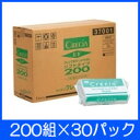 【在庫品】日本製紙クレシア EFハンドタオル ソフトタイプ200 (200組×30パック) (37005) 【大型】