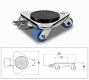 ※北海道・九州・沖縄・離島への配送は、別途送料を申し受けます。※操作ハンドル(DRL-1000)は別売となります。《仕様》●フリーローラータイプ●3輪型●クリーン環境対応(クロームメッキ)●車輪：MCナイロン●能力：2.5t●自在ローラー(φXLX個数)：70X60X3●寸法：(A)330mm、(B)370mm、(Cφ)188mm、(H高さ)112mm●重量：10kg《特長》●その場で360度旋回も可能、移動性に優れたニュータイプです。●狭い場所での方向転換も容易に行えます。●MCナイロンローラーの採用により、床面にも安心です。●始動・走行抵抗が小さく、少人数での移動も容易です。●本体表面は全てメッキ処理を施してあります。●食品工場、病院などクリーンな環境に対応します。※北海道・九州・沖縄・離島への配送は、別途送料を申し受けます。※操作ハンドル(DRL-1000)は別売となります。《仕様》●フリーローラータイプ●3輪型●クリーン環境対応(クロームメッキ)●車輪：MCナイロン●能力：2.5t●自在ローラー(φXLX個数)：70X60X3●寸法：(A)330mm、(B)370mm、(Cφ)188mm、(H高さ)112mm●重量：10kg《特長》●その場で360度旋回も可能、移動性に優れたニュータイプです。●狭い場所での方向転換も容易に行えます。●MCナイロンローラーの採用により、床面にも安心です。●始動・走行抵抗が小さく、少人数での移動も容易です。●本体表面は全てメッキ処理を施してあります。●食品工場、病院などクリーンな環境に対応します。