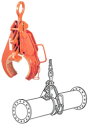 【ポイント10倍】【直送品】 イーグル・クランプ パイプ横つり用クランプ KH-150 (000000003929) 《土木工事用クランプ》