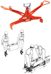 【ポイント5倍】【直送品】 イーグル・クランプ U字溝・溝蓋・縁石用クランプ UGH-200 (500～600) (000000003880) 《コンクリート二次製品用クランプ》