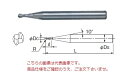 【ポイント5倍】不二越 (ナチ) 超硬エンドミル 2MNER1 (超硬ミニボールエンドミル 2枚刃)(4)