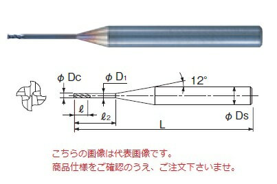 【ポイント10倍】不二越 (ナチ) 超硬エンドミル GSN403001206 (GS MILL ロングネック 4枚刃)