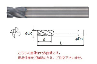 【ポイント10倍】不二越 (ナチ) 超硬エンドミル GSX41400C-1D (GSX MILL 4枚刃 1D)(4)