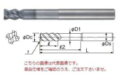 不二越 (ナチ) 超硬エンドミル GSXVLLS4110-R05-1.5D (GSX MILL VL ロングシャンクラジアス 1.5D)