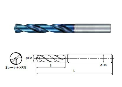 【ポイント5倍】不二越 (ナチ) アクアREVOドリル レギュラ AQRVDR0830 《超硬ドリル》