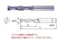 不二越 (ナチ) ハイスエンドミル 2AGEL22 (AG ミル 2枚刃ロング)