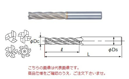 【ポイント5倍】不二越 (ナチ) ハイスエンドミル SGFREL12 (SG-FAX ラフィングエンドミルロング)(4)